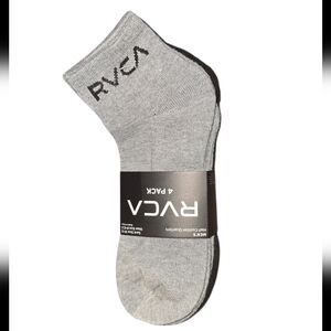 RVCA Men's 4-Pack Athletic Multi Coloe Socks